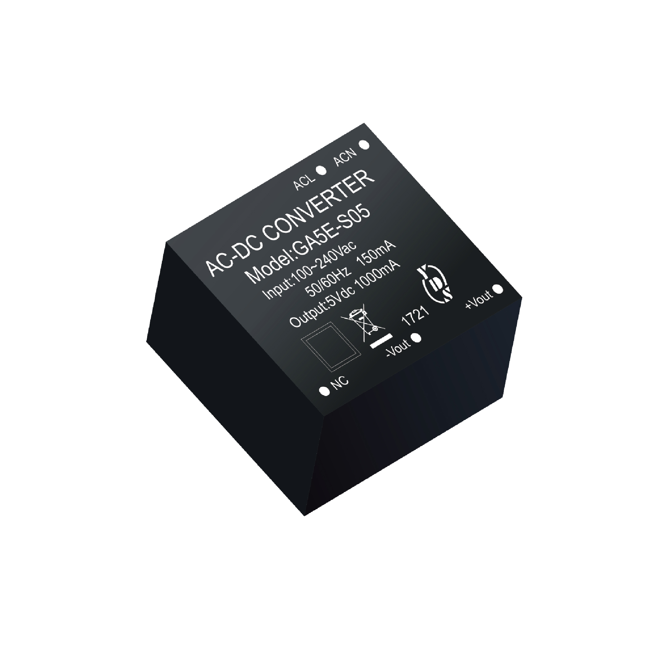 1-5W Encapsulated AC DC Power Supply